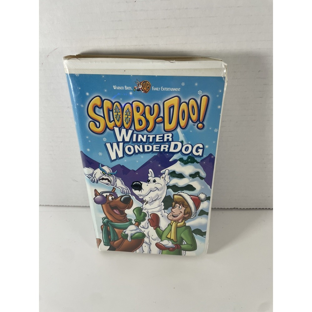 Scooby-Doo Winter Wonderdog VHS 2002 Warner Home Video Animation Clam Shell